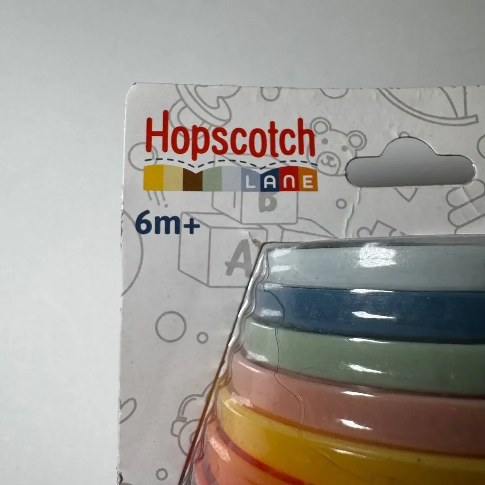 Hopscotch Lane Baby Bath Stacking Cups 8 Pc Toddler Nesting Water Toy Set 6m NEW